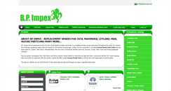 Desktop Screenshot of bpimpex.in